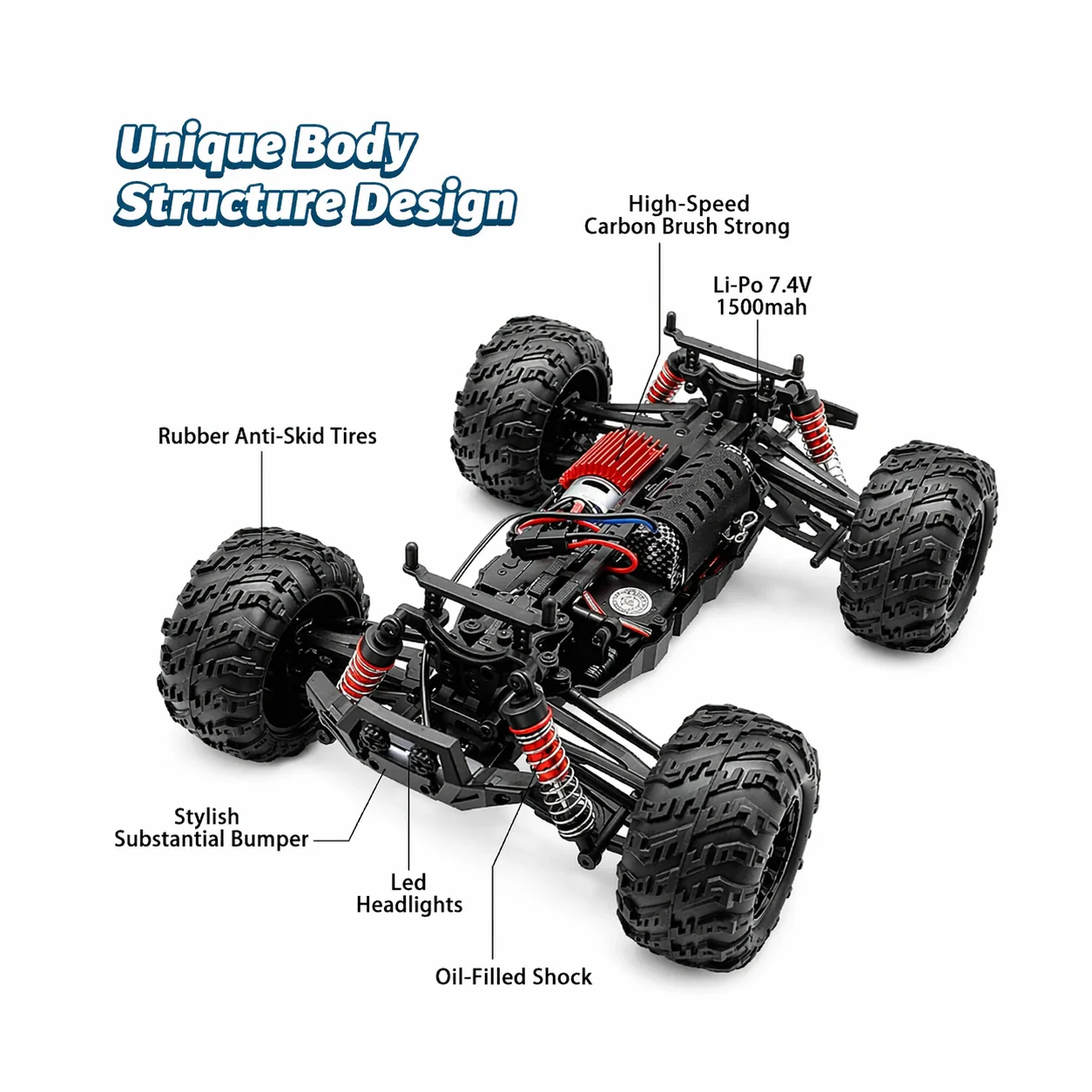 G160 36km High Speed Off Road RC Car - Image 4