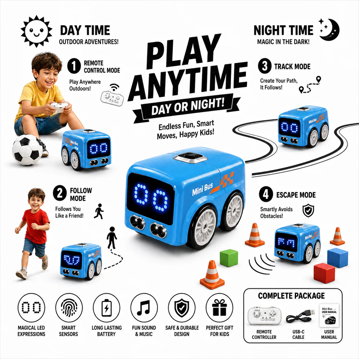 5-in-1 Magic Mini Smart RC Bus - Image 14