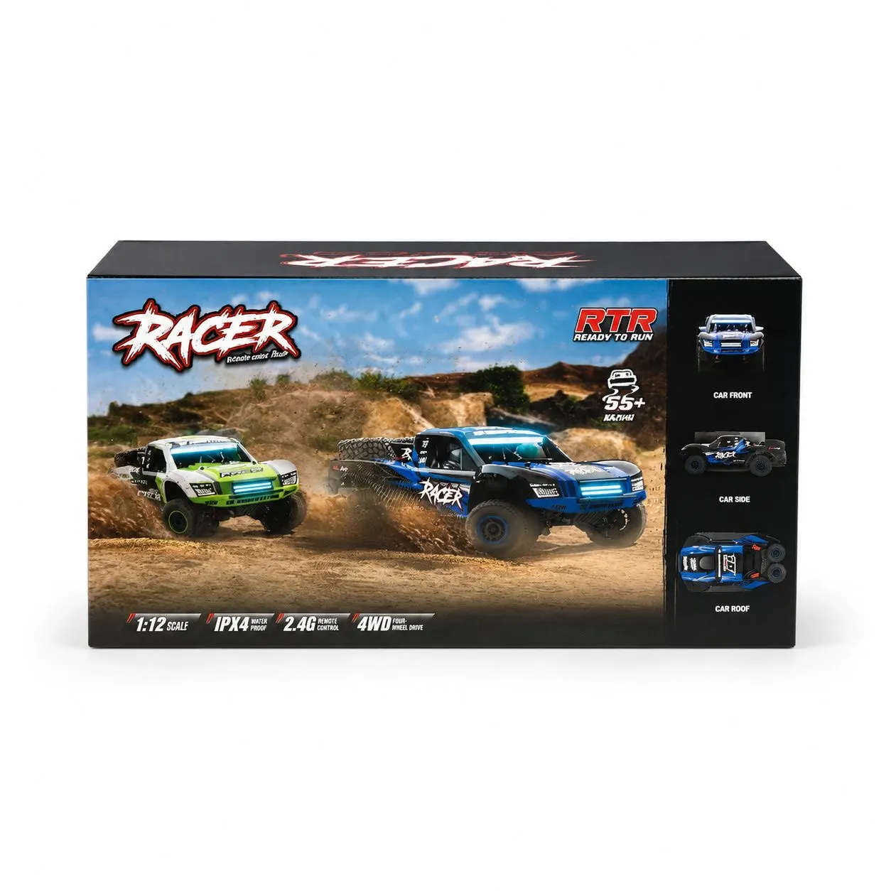 80+ KM/H 4WD Brushless Racing Rally RC Car with Gyroscope - Image 8