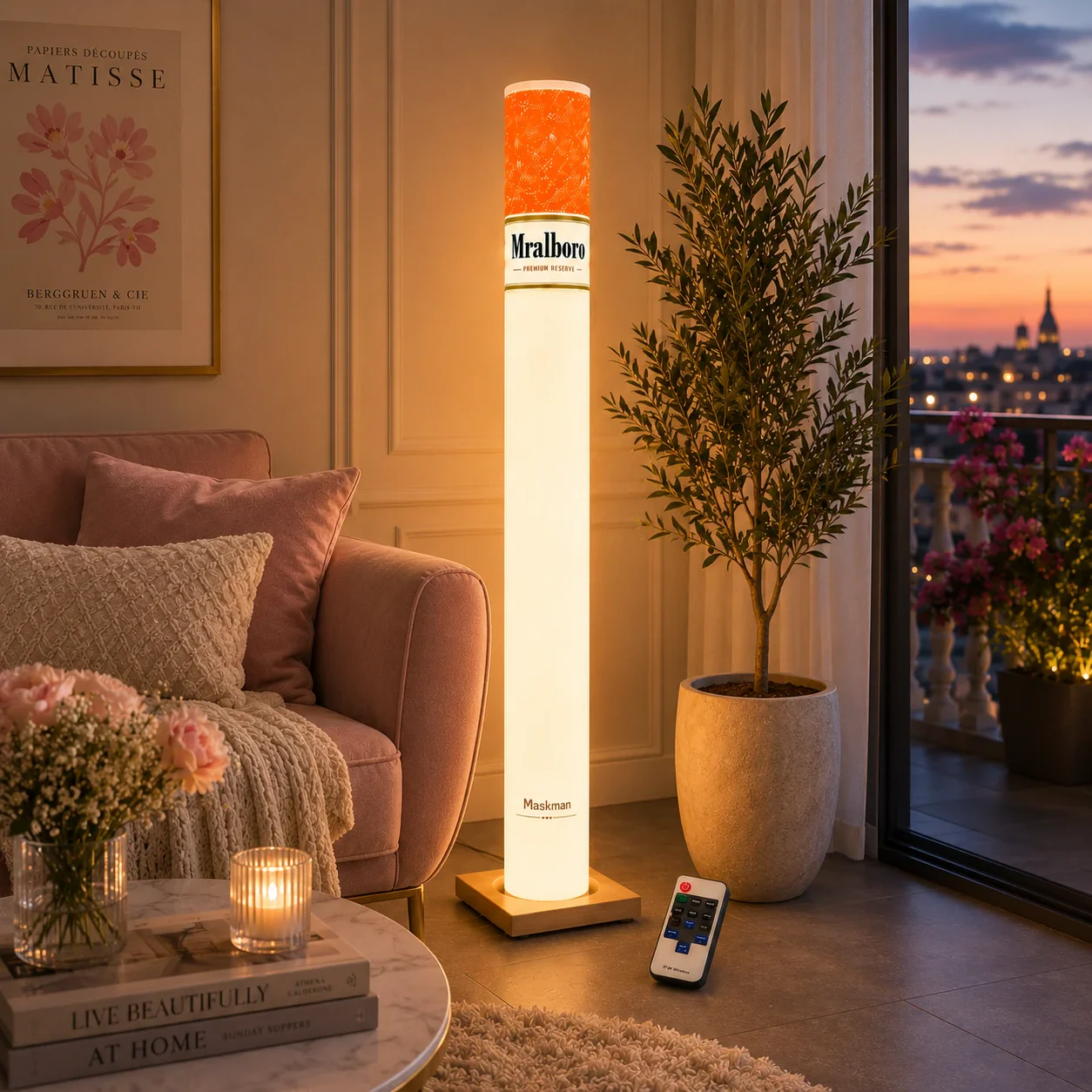 Cigarette LED Lamp with Wireless Remote (100 Cm) - Image 3