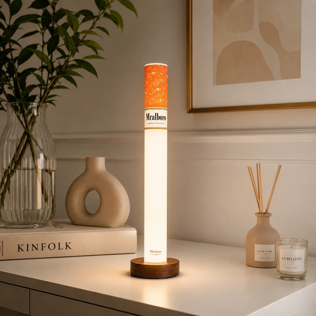 Cigarette LED Lamp with Wireless Remote (35 cm) - Image 4