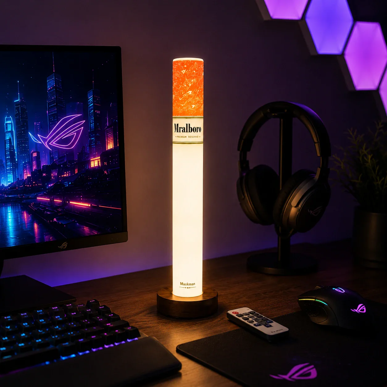 Cigarette LED Lamp with Wireless Remote (35 cm) - Image 5