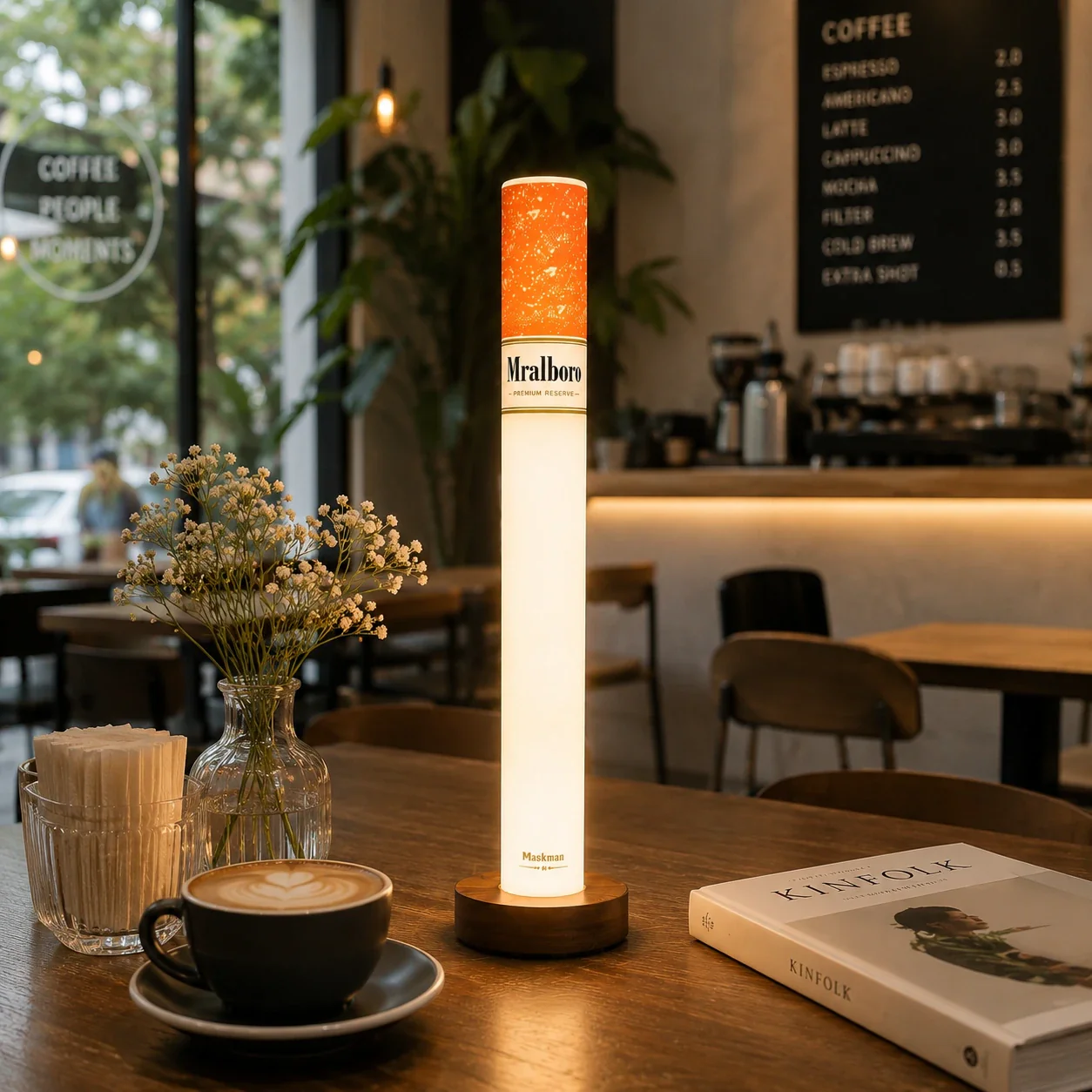 Cigarette LED Lamp with Wireless Remote (35 cm) - Image 6