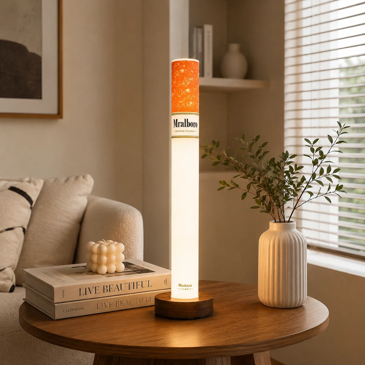 Cigarette LED Lamp with Wireless Remote (35 cm) - Image 8
