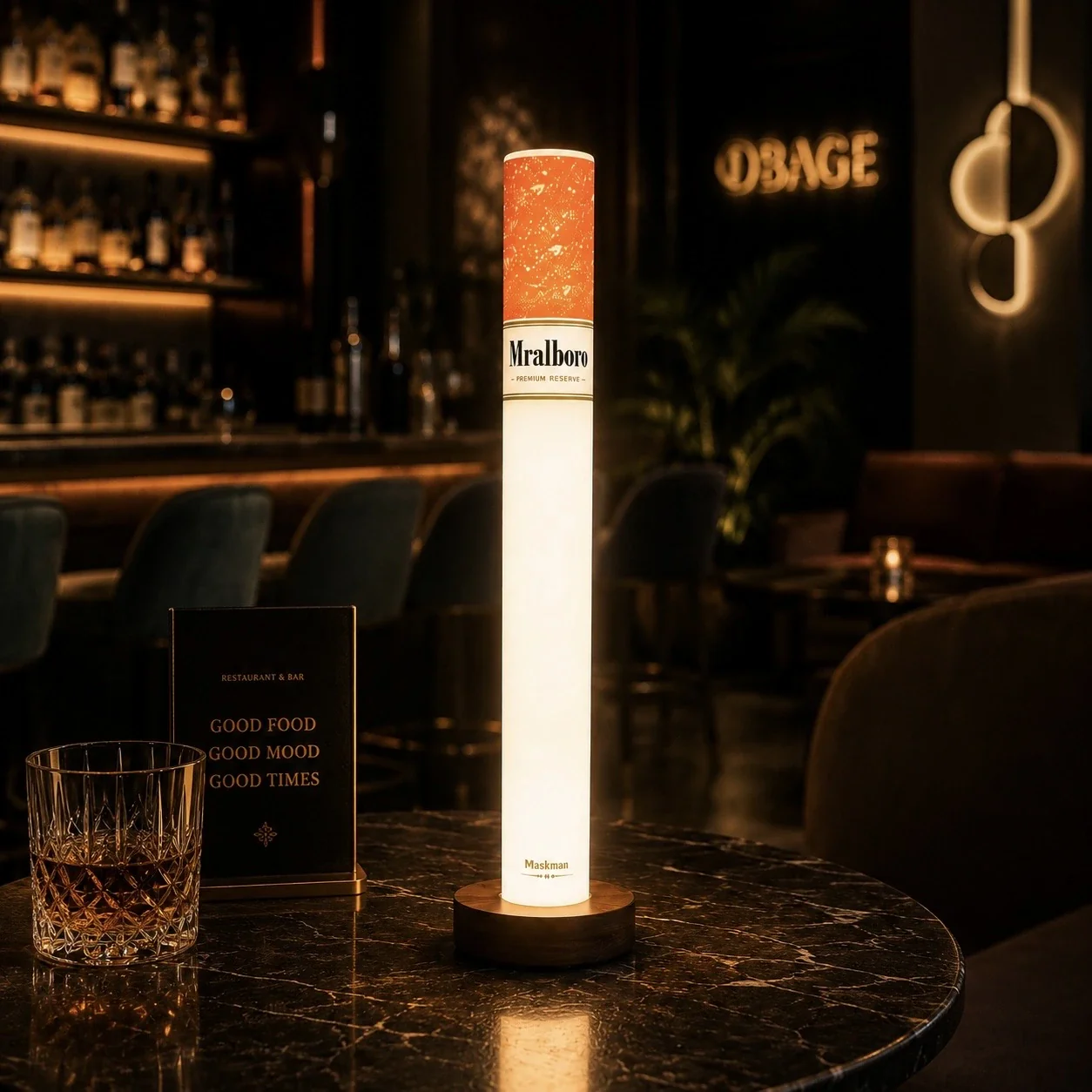 Cigarette LED Lamp with Wireless Remote (35 cm) - Image 9