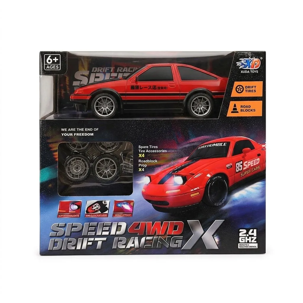 AE86 Drift RC Car with LED Eye Blinking Lights - Image 7