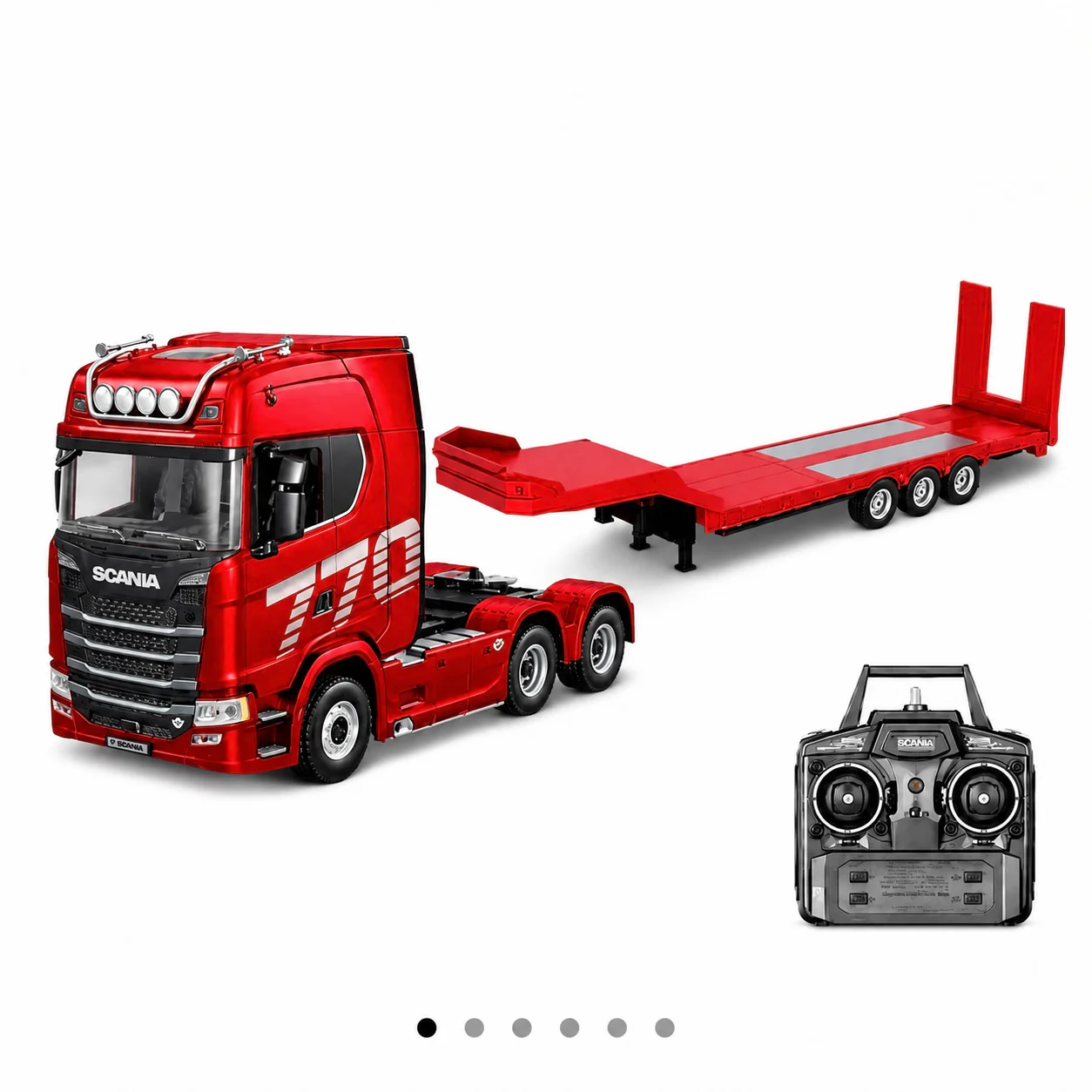 Huina 1501A 1:18 Scania 770 S V8 RC Tractor Truck | 19CH 2.4GHz RTR with LED Lights - Image 8