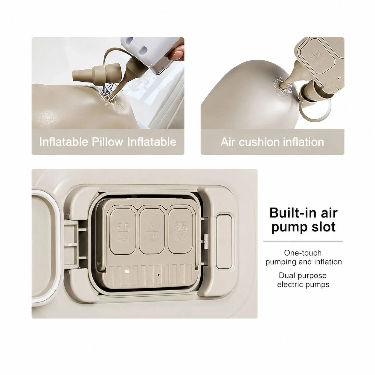 Inflatable Air Bed with Built-in Electric Pump - Image 10