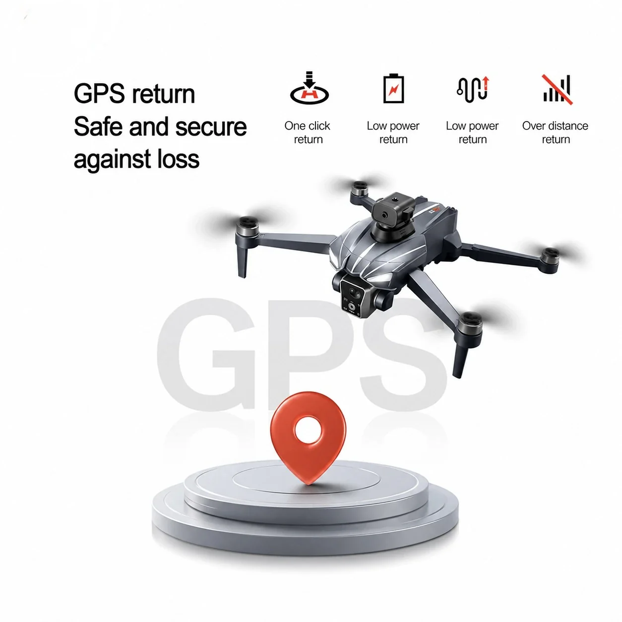 K18 Max GPS Drone with HD Gimbal Camera, Screen Remote, Return Home, Obstacle Avoidance & Airdrop Function - Image 7