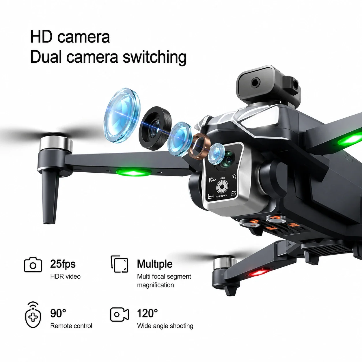 K18 Max GPS Drone with HD Gimbal Camera, Screen Remote, Return Home, Obstacle Avoidance & Airdrop Function - Image 9
