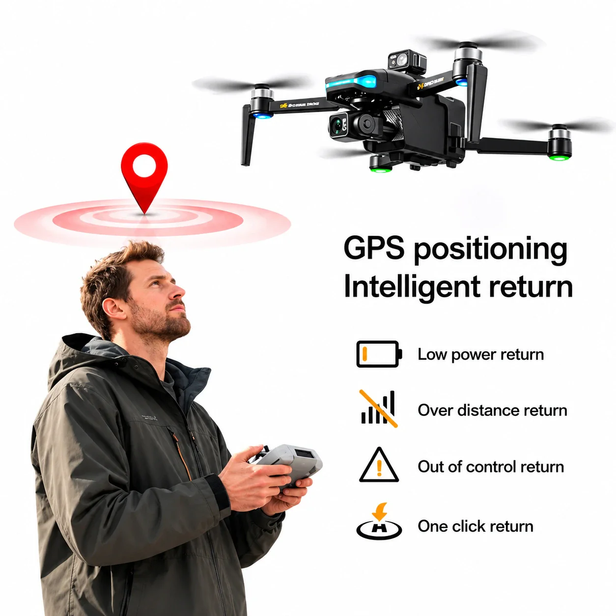 L3 Max GPS Drone with 3-Axis Gimbal Camera, 4K UHD Camera, Screen Remote Controller & Obstacle Avoidance - Image 14