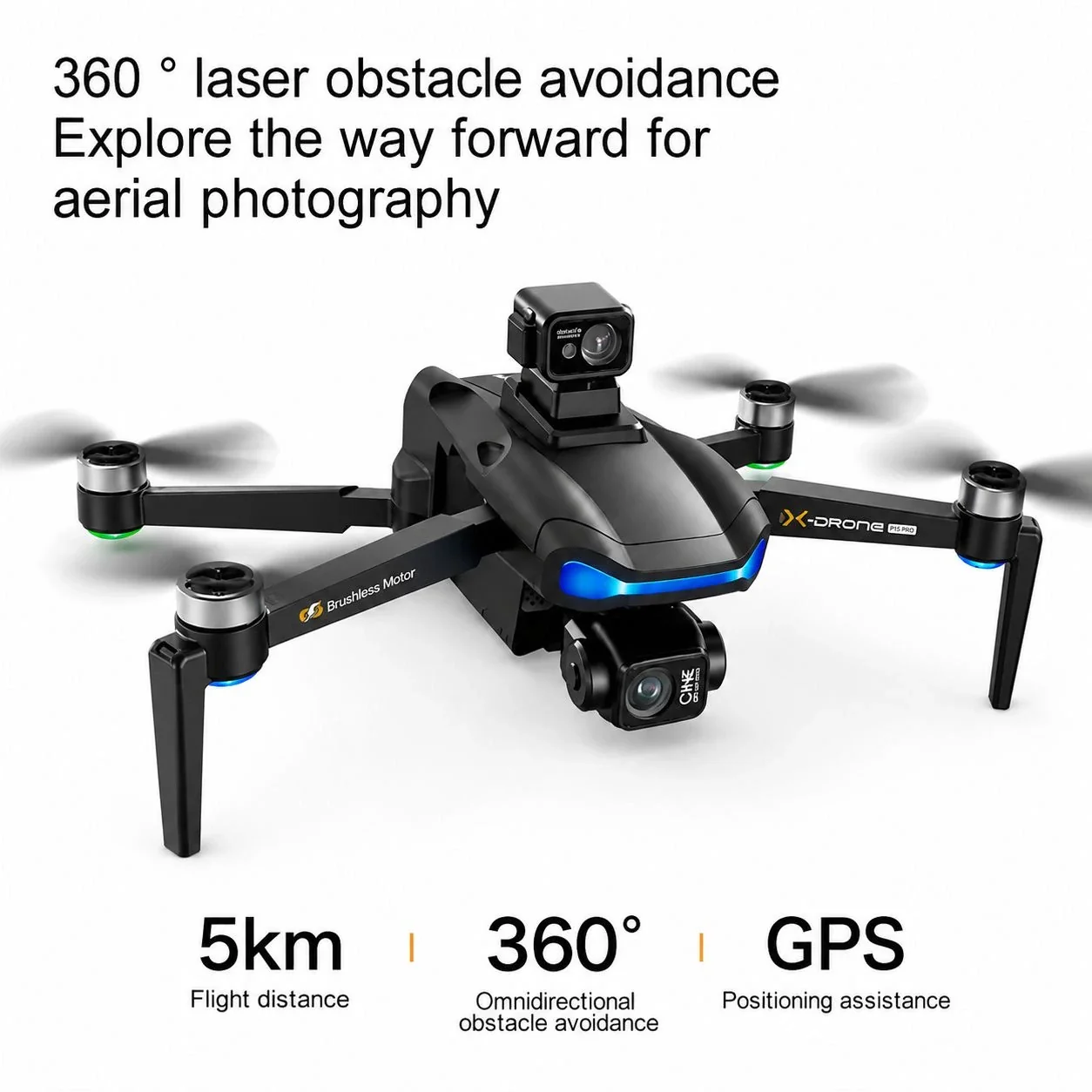 L3 Max GPS Drone with 3-Axis Gimbal Camera, 4K UHD Camera, Screen Remote Controller & Obstacle Avoidance - Image 15