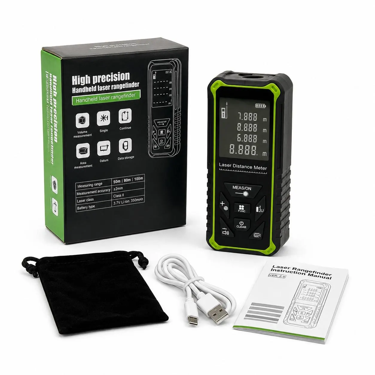 Laser light Measurement Inch Tape (50m) - Image 5