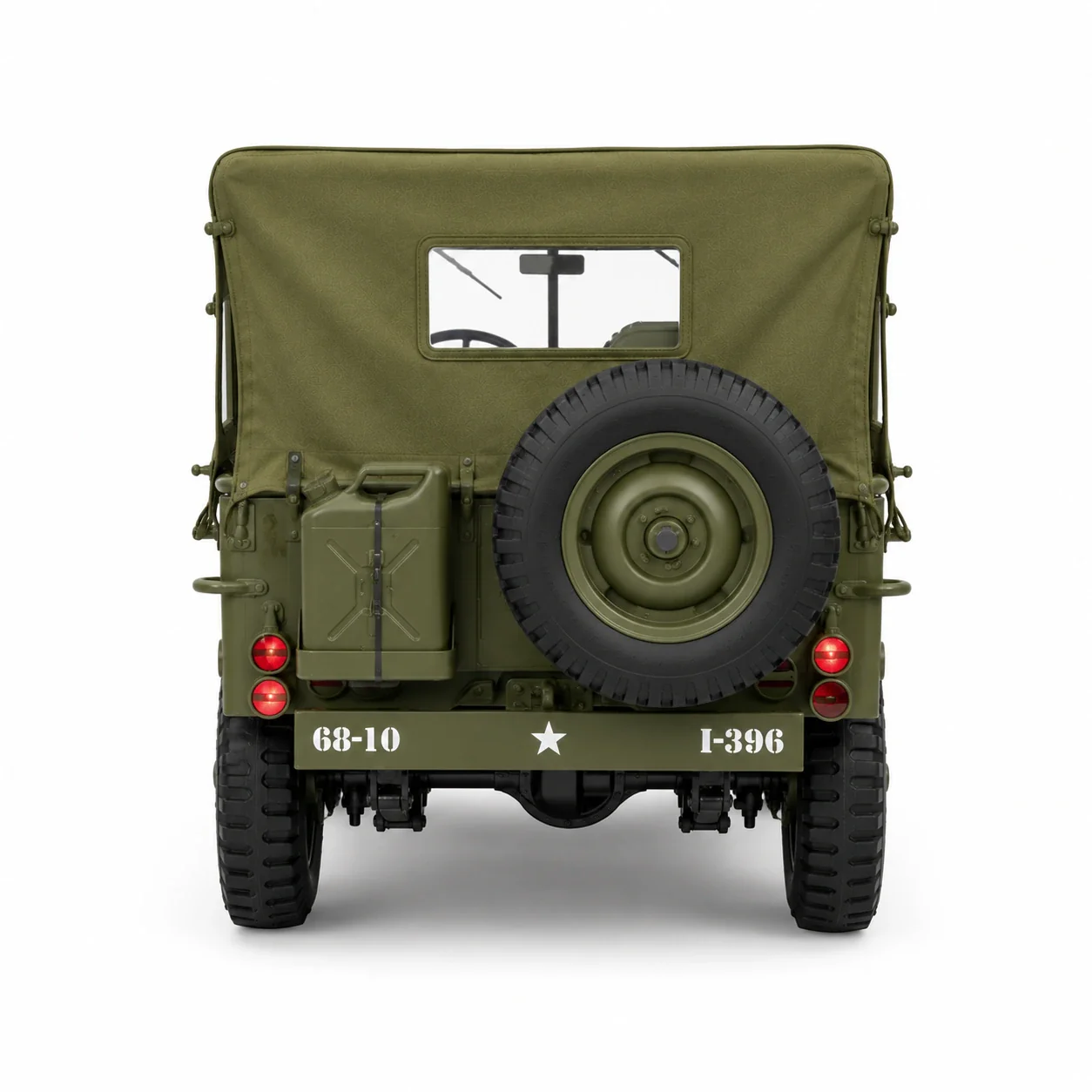 Original Willys Military RC Jeep with Canvas Cover & Winch - Image 6
