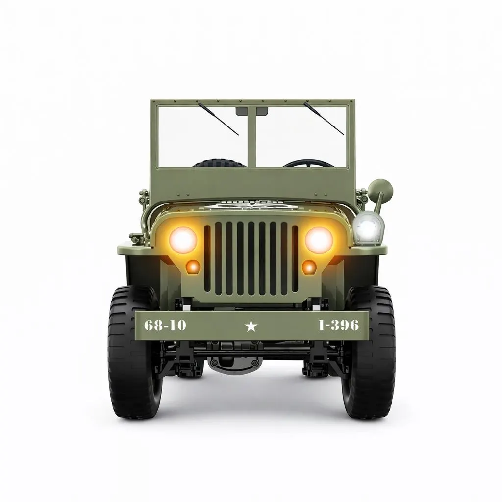 Original Willys Military RC Jeep with Canvas Cover & Winch - Image 7
