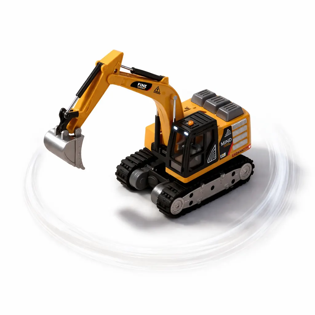 Mini RC Metal JCB 1:64 - Image 5