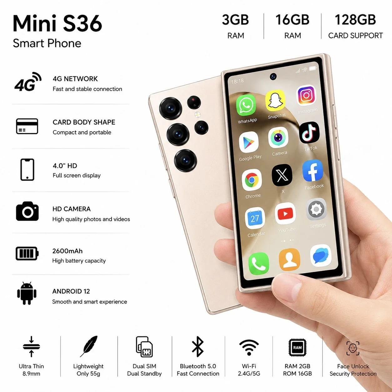Mini S36 Smartphone - Image 4