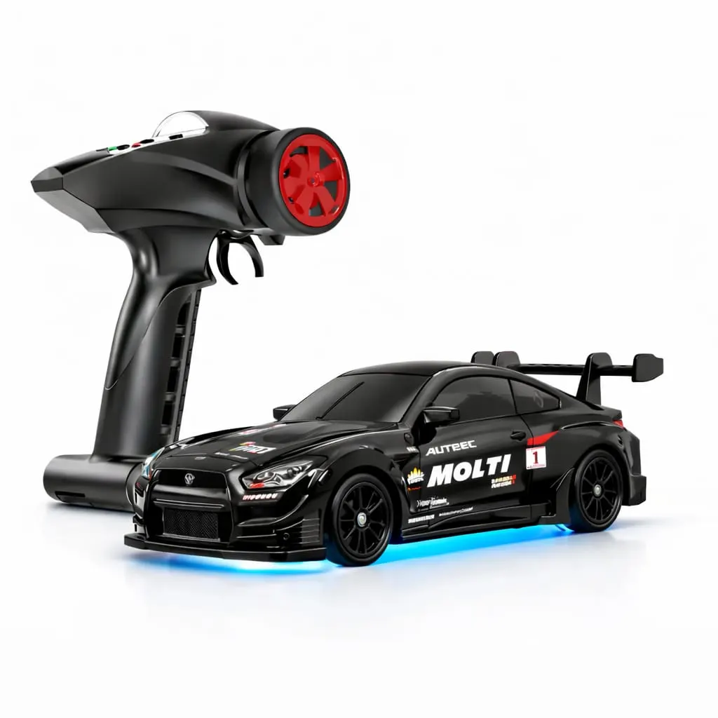 Nissan GTR RC Drift Car (Black) - Image 2