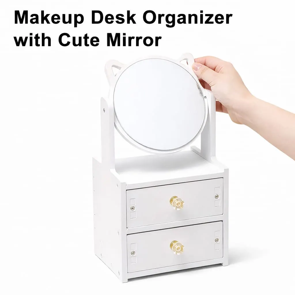 Portable Desktop Make-Up Mirror - Image 3