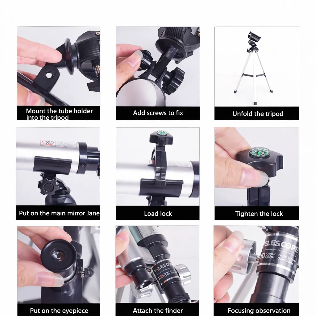 Professional Telescope (60X Magnification) with Tripod - Image 7