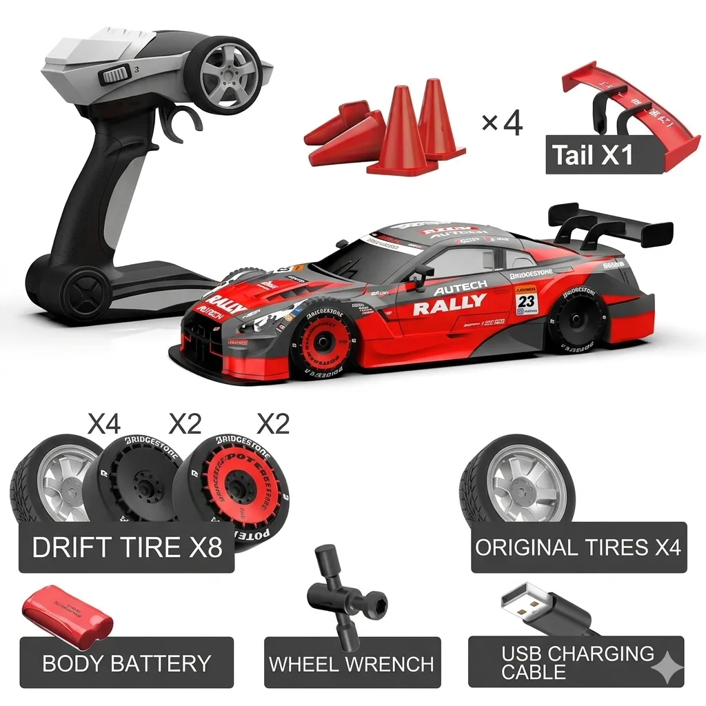 Austtin GT RC Drift Car 4 Wheel Drive - Image 5