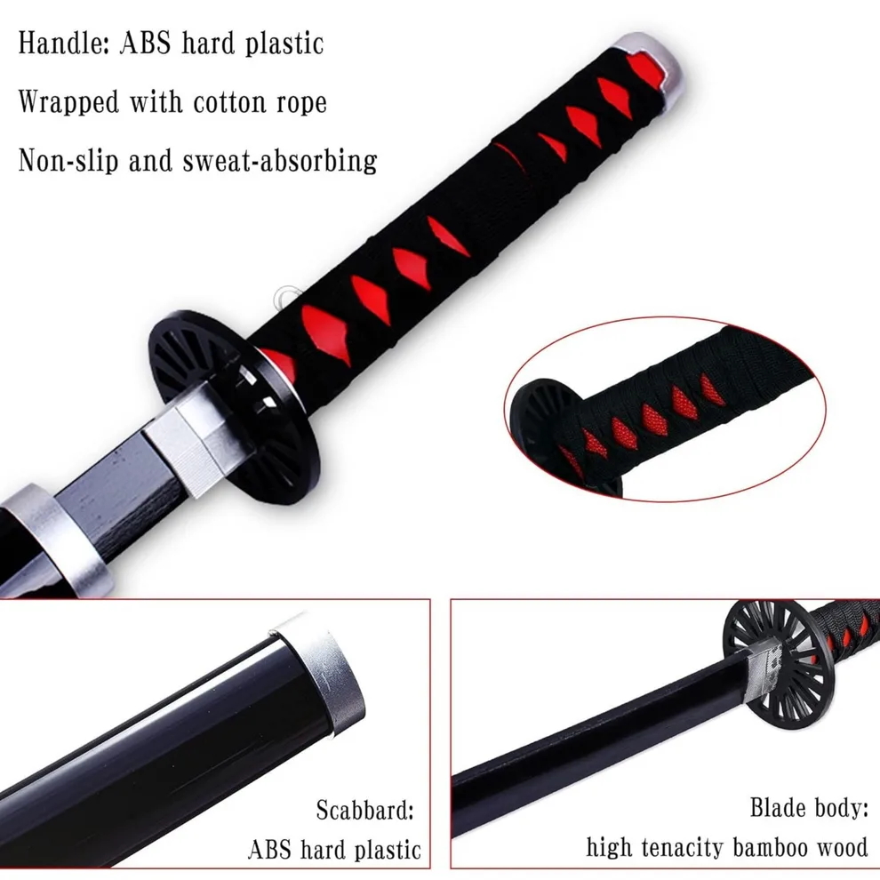 Tanjiro Black Katana 104cm - Image 8