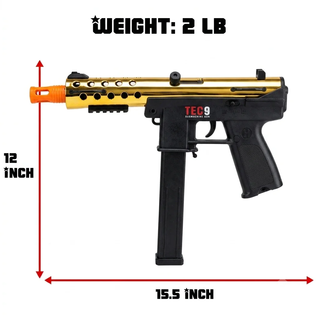 Tec-9 Electric Gel Blaster Gun (Hobby Grade) - Image 4
