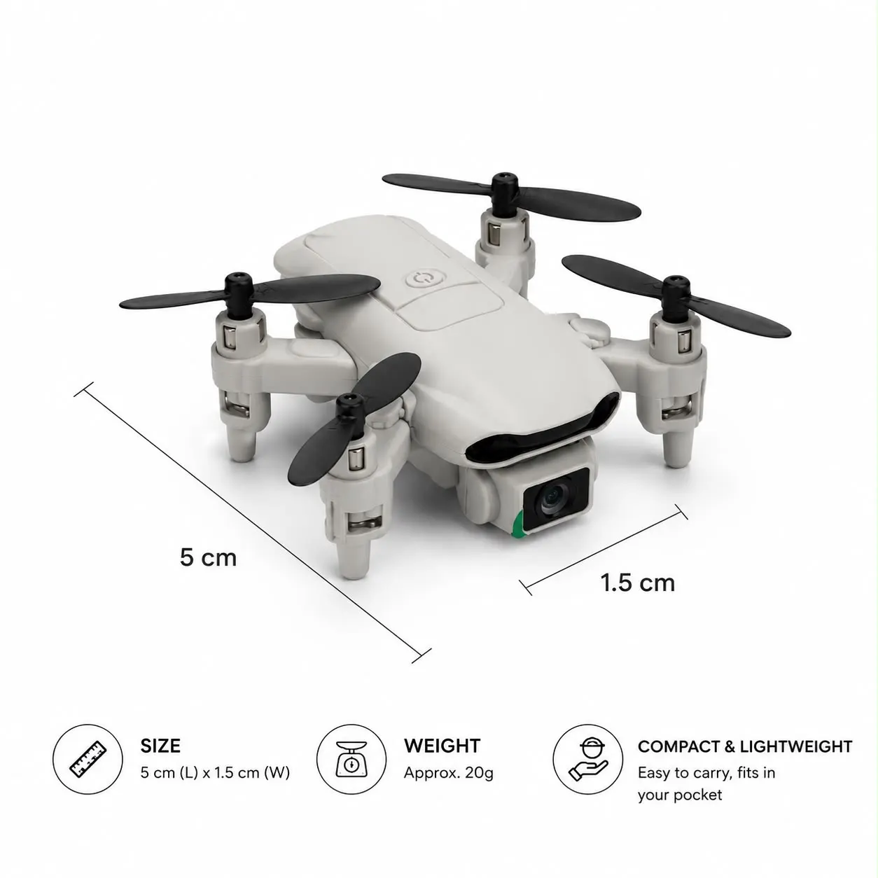 4DRC Mini Nocchi World’s Smallest 4K Camera Drone - Image 2